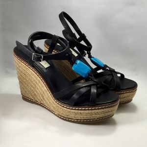 Ralph Lauren Shana Leather Wedge 6